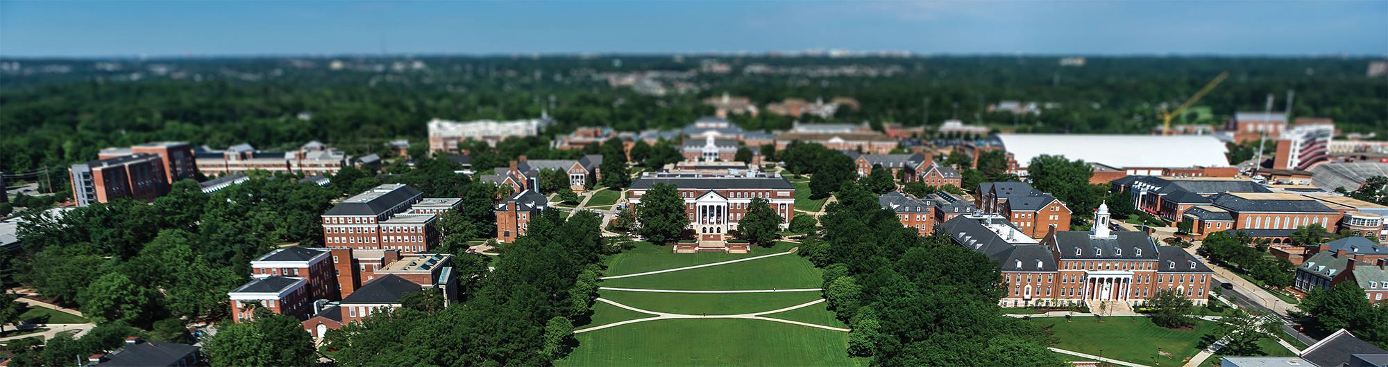 Aerial photo of the mall